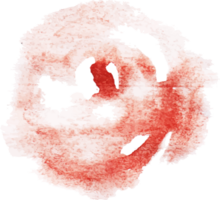 rosa runda vattenfärg element png