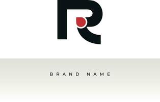 Initial letters R logo template design in Multiple shape. Logo icon design template elements. Monogram. Linear logo. Simple vector sign illustration in a modern style.