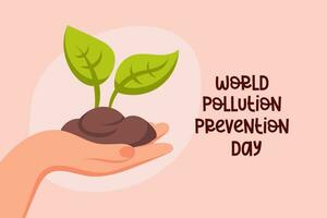 World pollution protection day. Clean environment  concept vector