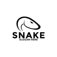 snake head line art logo vector icon design template