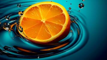 naranja antecedentes con agua soltar foto