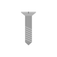 screw bolt flat design vector illustration isolated on white background