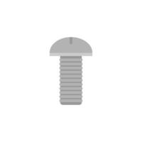 screw bolt flat design vector illustration isolated on white background