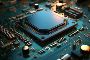 Circuit Board Real is vital for the optimal function of electronics AI Generated photo