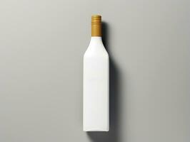 vino botella embalaje Bosquejo con aislado antecedentes ai generativo foto