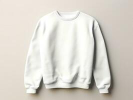 Sweatshirt mockup with isolated white background AI Generative photo