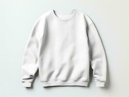 Sweatshirt mockup with isolated white background AI Generative photo