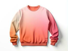 Sweatshirt mockup with isolated white background AI Generative photo