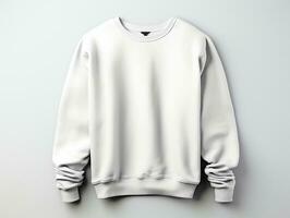 Sweatshirt mockup with isolated white background AI Generative photo