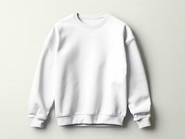 Sweatshirt mockup with isolated white background AI Generative photo