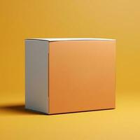 Cartons box mockup with isolated background AI Generative photo