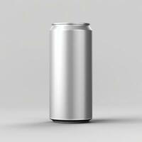 Soft drink can packaging mockup with isolated background AI Generative photo