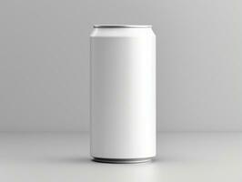 Soft drink can packaging mockup with isolated background AI Generative photo