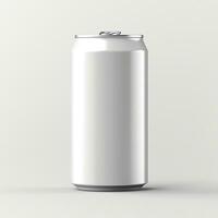 Soft drink can packaging mockup with isolated background AI Generative photo