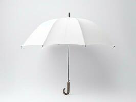 Opened umbrella mockup with isolated background AI Generative photo