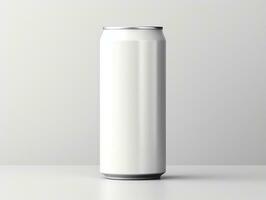 Soft drink can packaging mockup with isolated background AI Generative photo