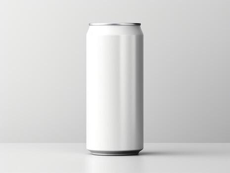 Soft drink can packaging mockup with isolated background AI Generative photo