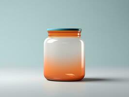 Jar Mockup with isolated background AI Generative photo