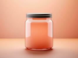 Jar Mockup with isolated background AI Generative photo