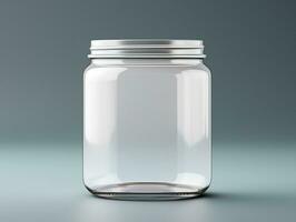 Jar Mockup with isolated background AI Generative photo