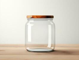 Jar Mockup with isolated background AI Generative photo