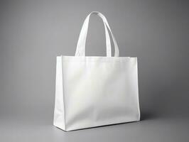 Shopping bag branding mockup with isolated background AI Generative photo