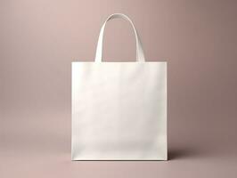 Shopping bag branding mockup with isolated background AI Generative photo