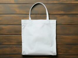 Tote bag mockup with isolated background AI Generative photo
