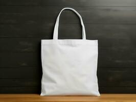 Tote bag mockup with isolated background AI Generative photo