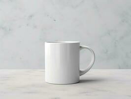 Mug mockup with isolated background AI Generative photo