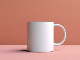Mug mockup with isolated background AI Generative photo