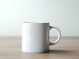 Mug mockup with isolated background AI Generative photo