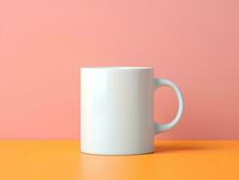 Mug mockup with isolated background AI Generative photo