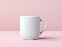Mug mockup with isolated background AI Generative photo