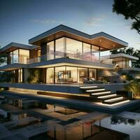 Keys to architectural marvel House design presented, capturing the essence of homeownership For Social Media Post Size AI Generated photo