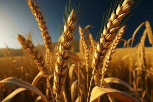 Unreal Engine brings to life a stunning 3D wheat icon AI Generated photo