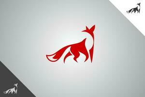 Fox modern logotype and symbol. Perfect logo for business related to animal, pet and veterinary. Isolated on background. Vector eps 10.