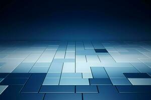 White and dark blue background, squares add an abstract depth AI Generated photo