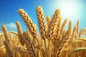 An in game icon portraying a scenic wheat field for user interfaces AI Generated photo