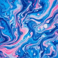 jaspeado azul y rosado resumen antecedentes. líquido mármol degradado mezcla tinta modelo acuarela ácido lavar textura vistoso foto