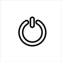 Power button icon vector