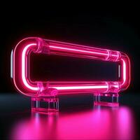 Vibrant pink neon element Chat icon in striking, modern design For Social Media Post Size AI Generated photo