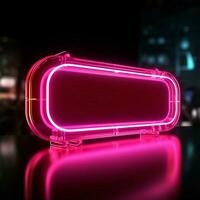 Modern chat symbol A bold pink neon element for attention For Social Media Post Size AI Generated photo