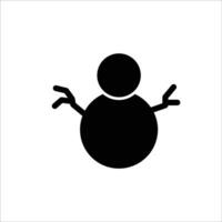 Snowman icon vector