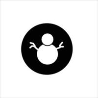 Snowman icon vector