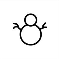 Snowman icon vector