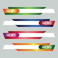 News lower third vector design.Set banner and lower third for news and live. bottom third for broadcast and online media