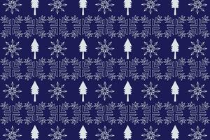 Christmas seamless pattern vector. Winter background with snowflakes and Christmas elements. vector