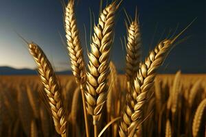 Iconic 3D wheat symbol rendered with Unreal Engines precision AI Generated photo