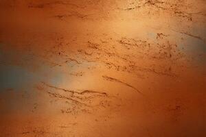 Textured elegance Rough copper metallic wall in an abstract setting AI Generated photo